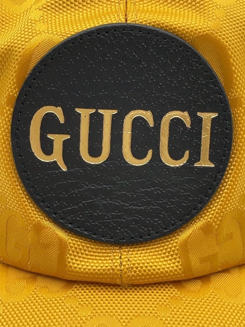 Auth GUCCI Off The Grid GG Nylon Yellow M 58 Baseball Cap - Picture 16 of 16